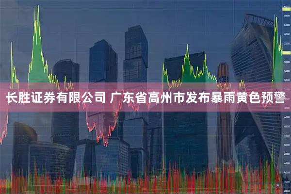 长胜证券有限公司 广东省高州市发布暴雨黄色预警